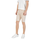 Jeckerson Beige Cotton Bermuda Shorts - Zeiniez