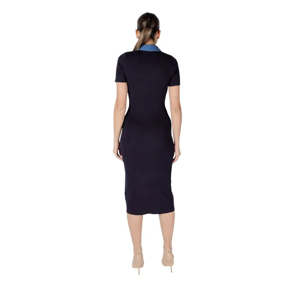 Morgan De Toi Blue Viscose Long Dress - Zeiniez