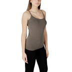 Morgan De Toi Green Cotton Tank Tops - Zeiniez