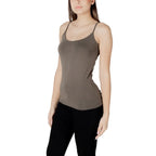 Morgan De Toi Green Cotton Tank Tops - Zeiniez
