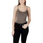 Morgan De Toi Green Cotton Tank Tops - Zeiniez