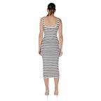 Morgan De Toi Beige Viscose Long Dress - Zeiniez