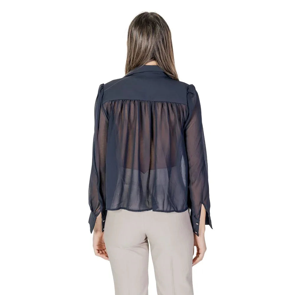 Morgan De Toi Blue Polyester Blouse - Zeiniez
