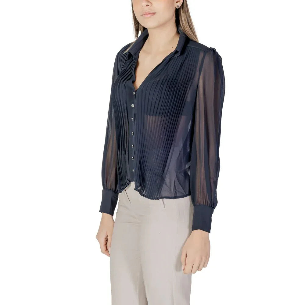 Morgan De Toi Blue Polyester Blouse - Zeiniez