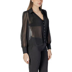 Morgan De Toi Black Polyester Blouse - Zeiniez