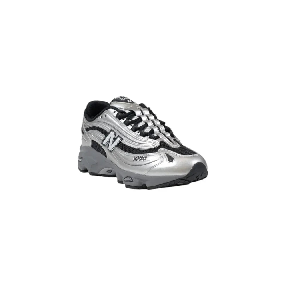 New Balance Silver Synthetic Athletic Sneakers - Zeiniez