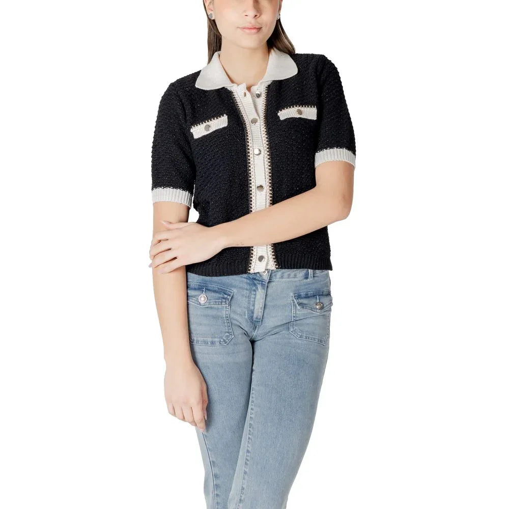 Morgan De Toi Black Recycled Cotton Shortsleeve Shirt - Zeiniez