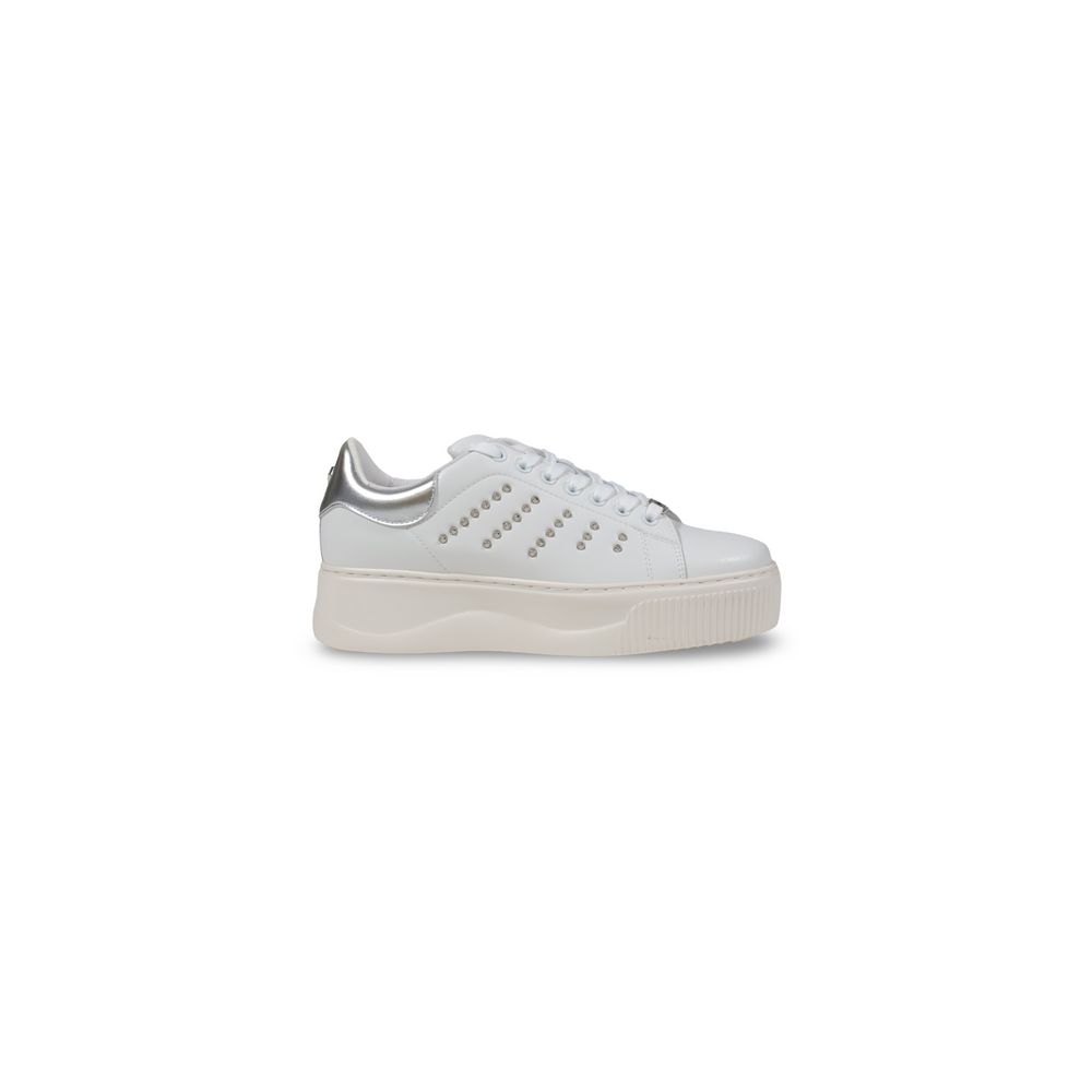 Cult White Leather Low Top Sneakers - Zeiniez