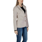 Only Beige Recycled Polyester Blazer - Zeiniez