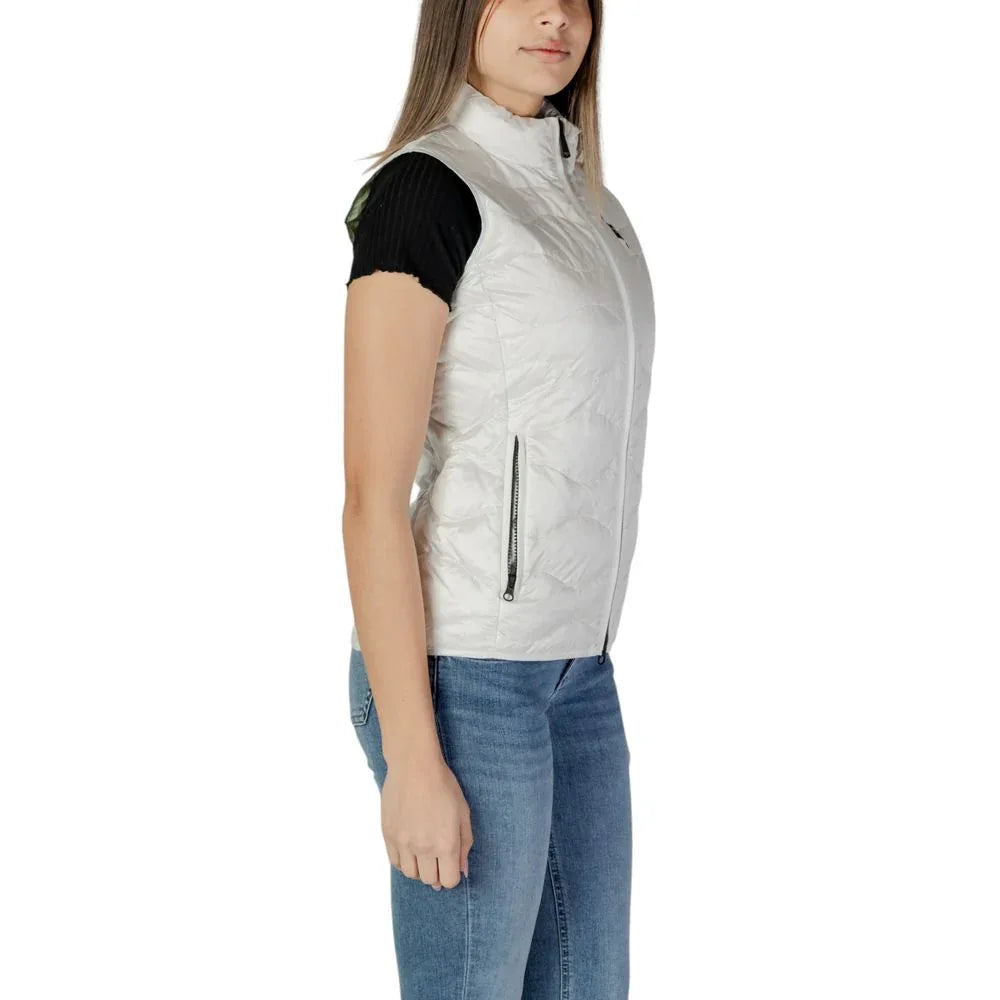 Blauer White Polyamide Sleveless Jacket - Zeiniez