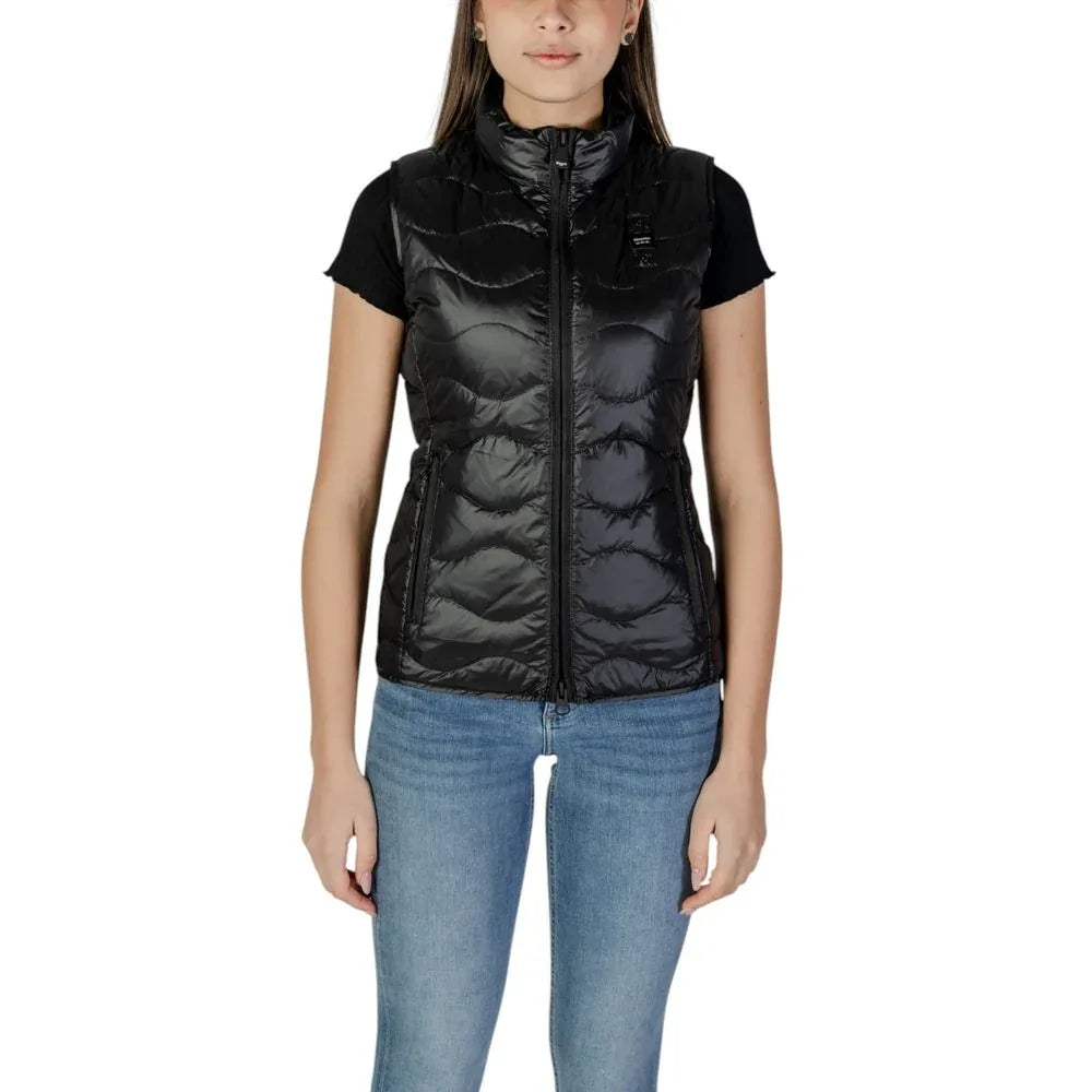 Blauer Black Polyamide Sleveless Jacket - Zeiniez