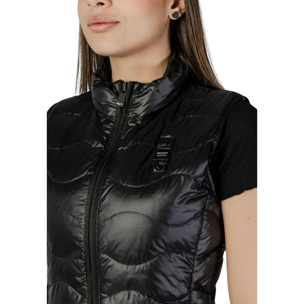 Blauer Black Polyamide Sleveless Jacket - Zeiniez