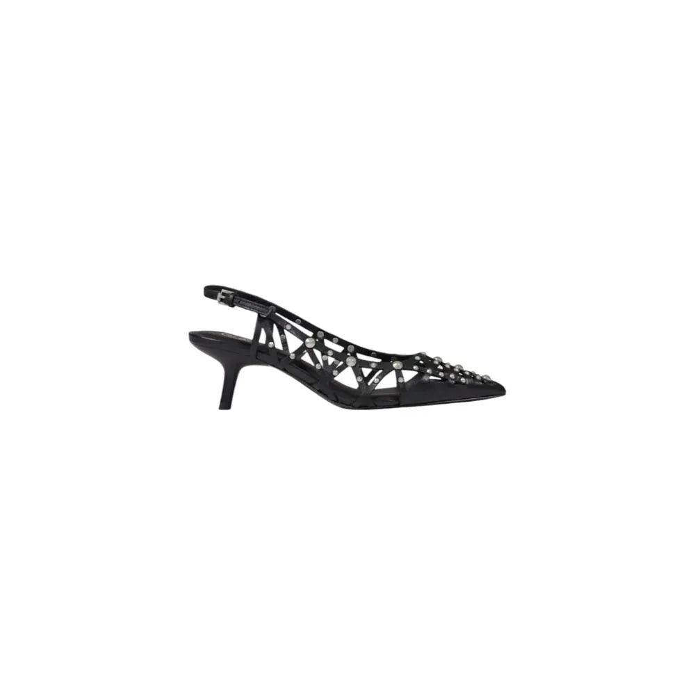 ASH Black Leather High Heel Pumps - Zeiniez