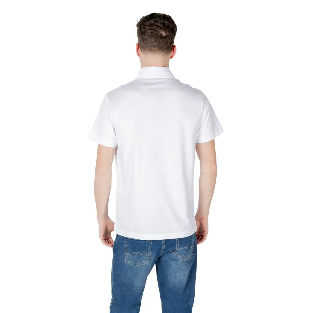 Emporio Armani Underwear White Cotton Polo Shirt - Zeiniez