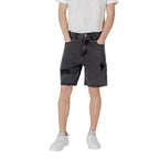 Gianni Lupo Black Cotton Bermuda Shorts - Zeiniez