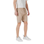 Gianni Lupo Beige Cotton Bermuda Shorts - Zeiniez