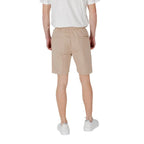 Gianni Lupo Beige Cotton Bermuda Shorts - Zeiniez