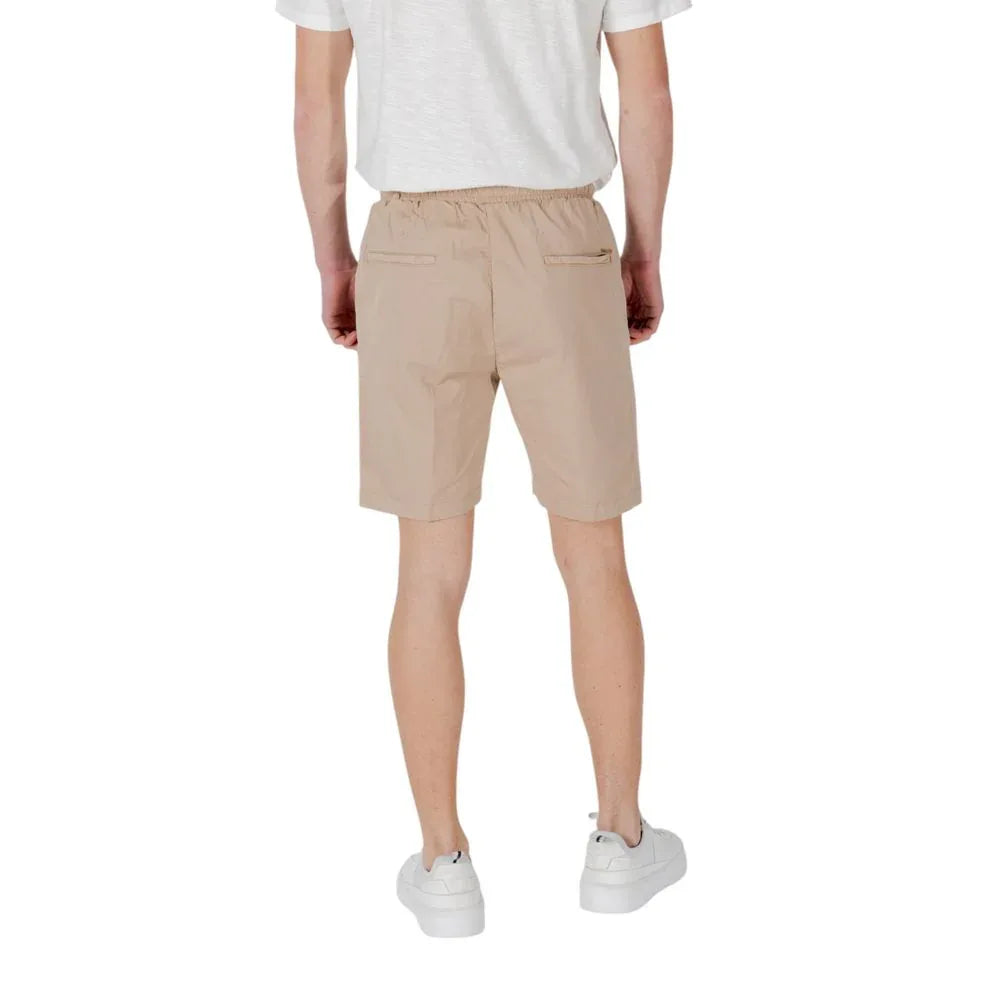 Gianni Lupo Beige Cotton Bermuda Shorts - Zeiniez