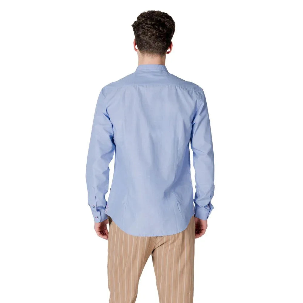 Gianni Lupo Blue Cotton Shirt - Zeiniez