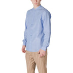 Gianni Lupo Blue Cotton Shirt - Zeiniez