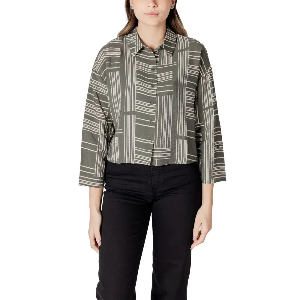 Jacqueline De Yong Green Viscose Blouse - Zeiniez