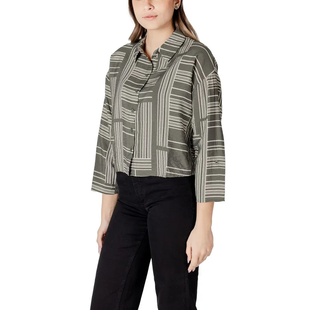 Jacqueline De Yong Green Viscose Blouse - Zeiniez