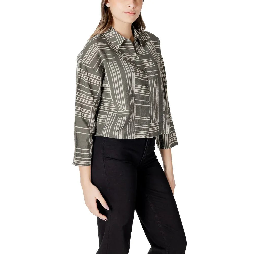 Jacqueline De Yong Green Viscose Blouse - Zeiniez