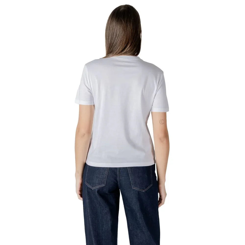Calvin Klein Jeans White Cotton T-Shirt - Zeiniez