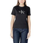 Calvin Klein Jeans Black Cotton T-Shirt - Zeiniez