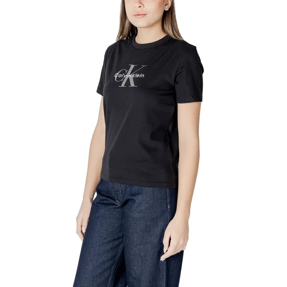 Calvin Klein Jeans Black Cotton T-Shirt - Zeiniez