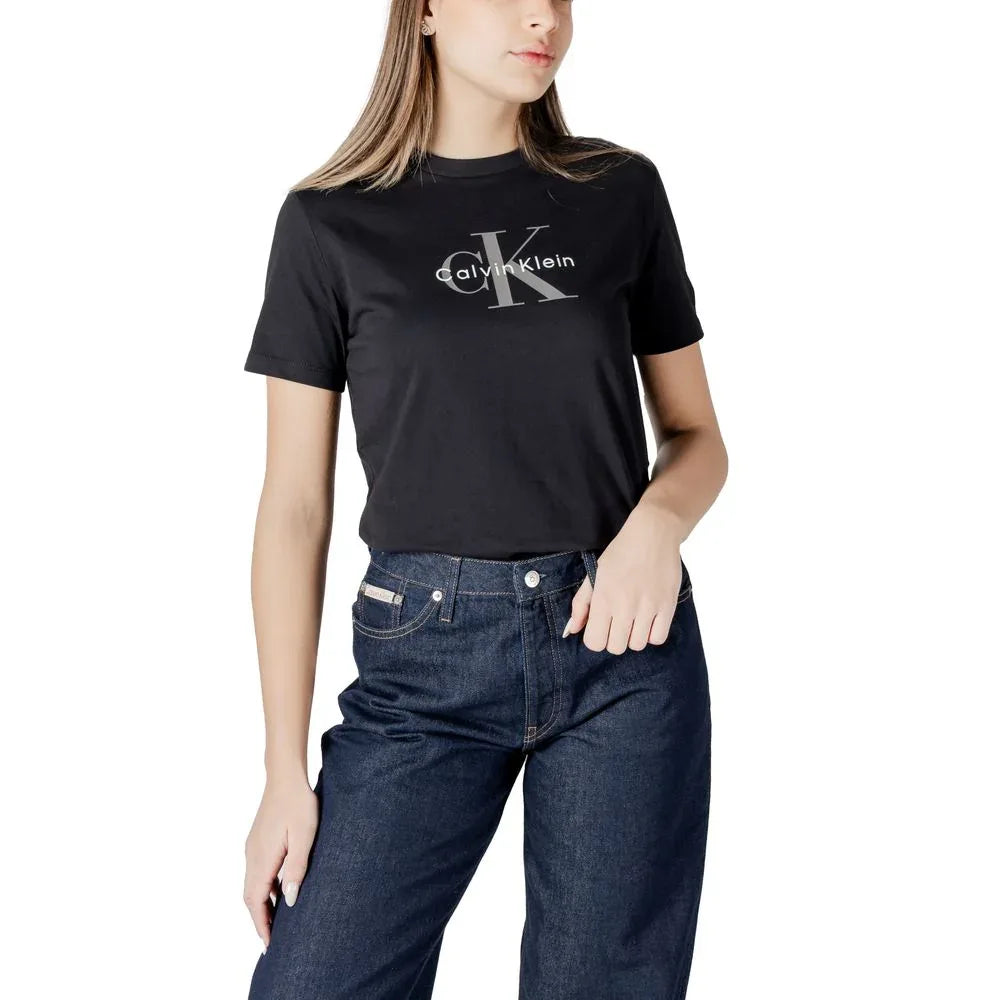 Calvin Klein Jeans Black Cotton T-Shirt - Zeiniez