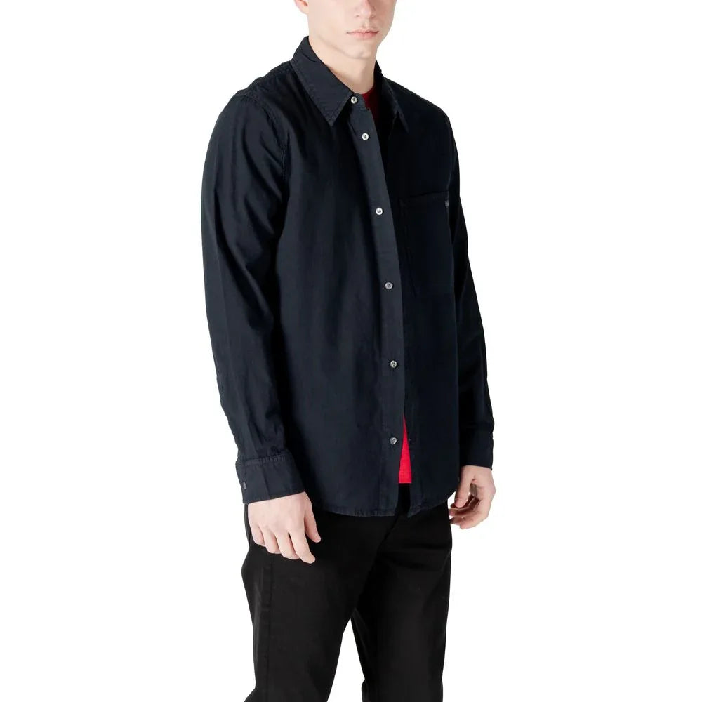 Calvin Klein Jeans Black Cotton Shirt - Zeiniez