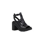 Timberland Black Leather Platform Sandals - Zeiniez