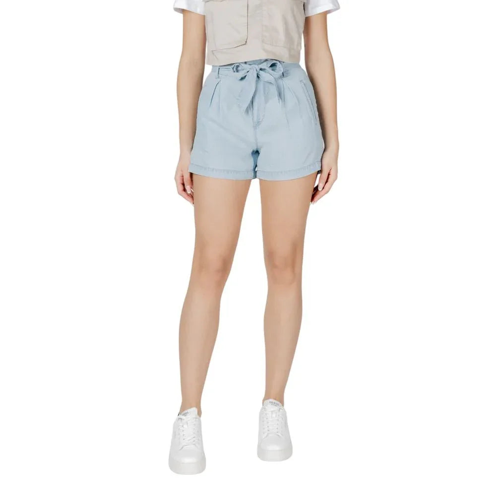 Only Light Blue Lyocell Shorts - Zeiniez