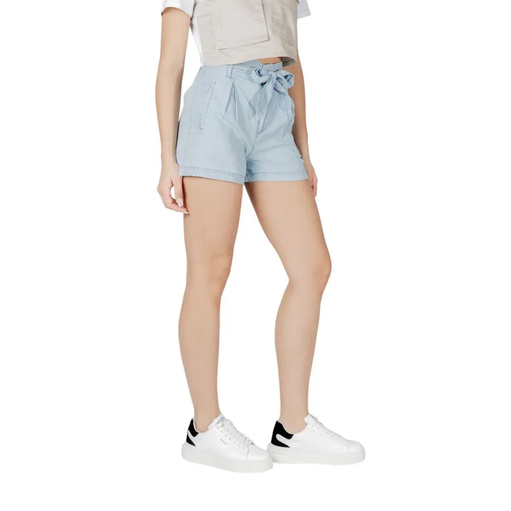 Only Light Blue Lyocell Shorts - Zeiniez