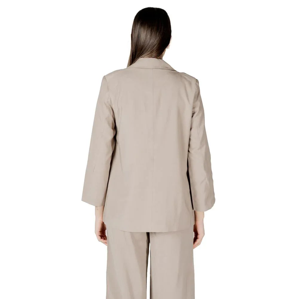 Only Beige Viscose Blazer - Zeiniez