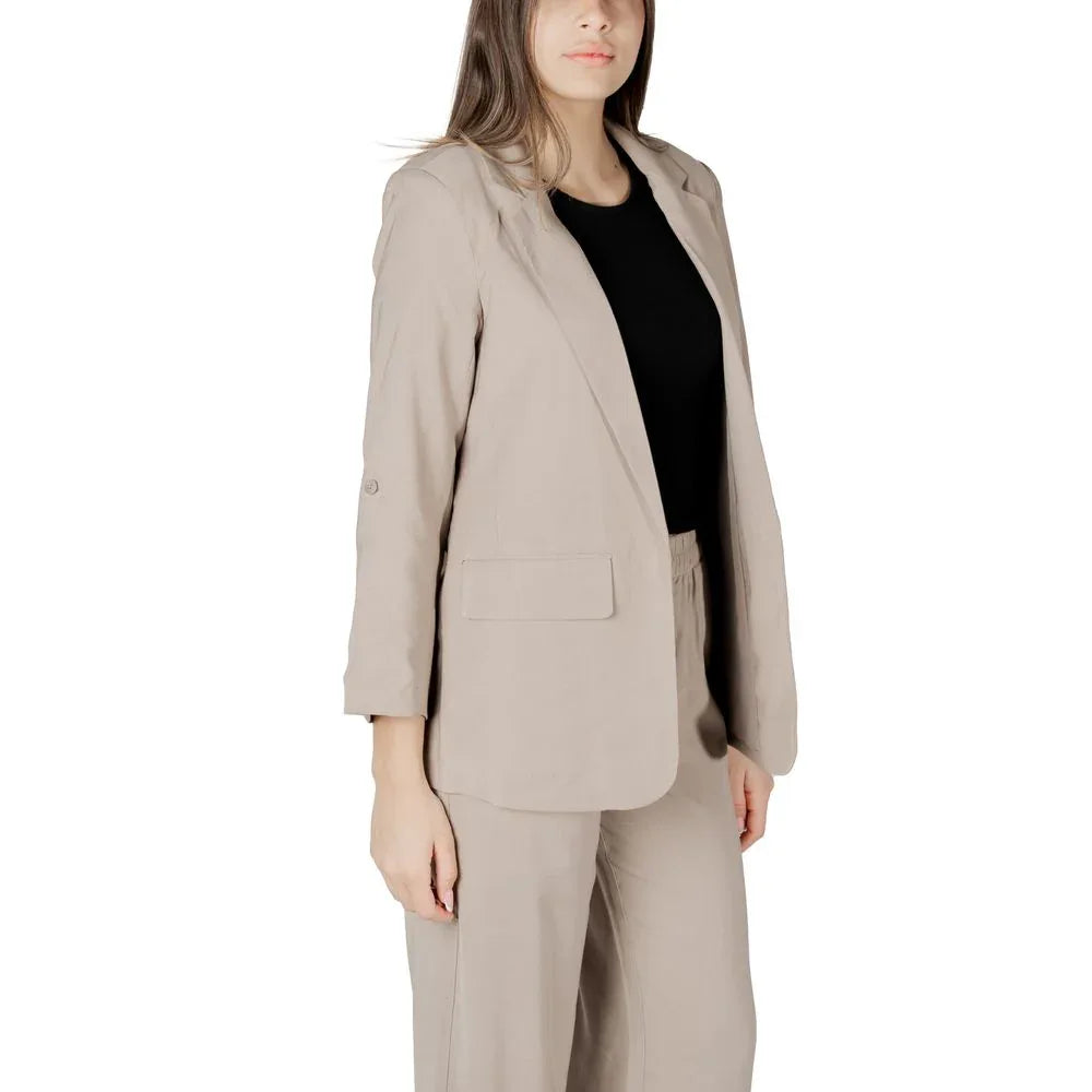 Only Beige Viscose Blazer - Zeiniez
