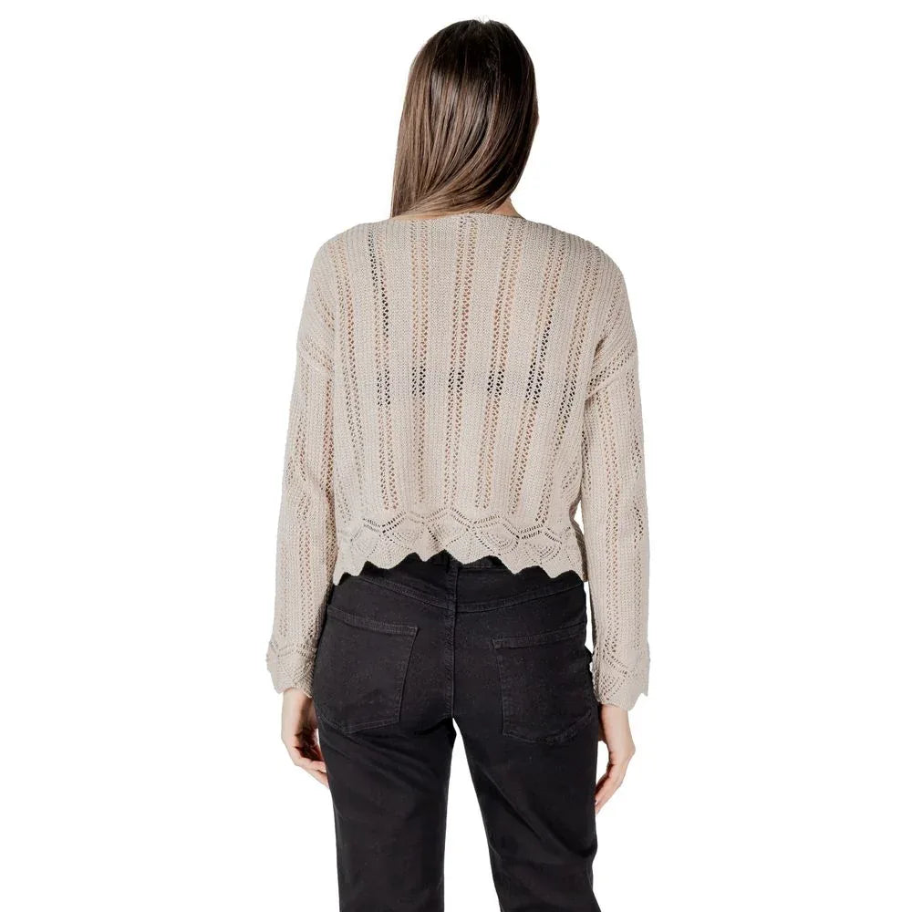 Only Beige Recycled Cotton Sweatshirt - Zeiniez