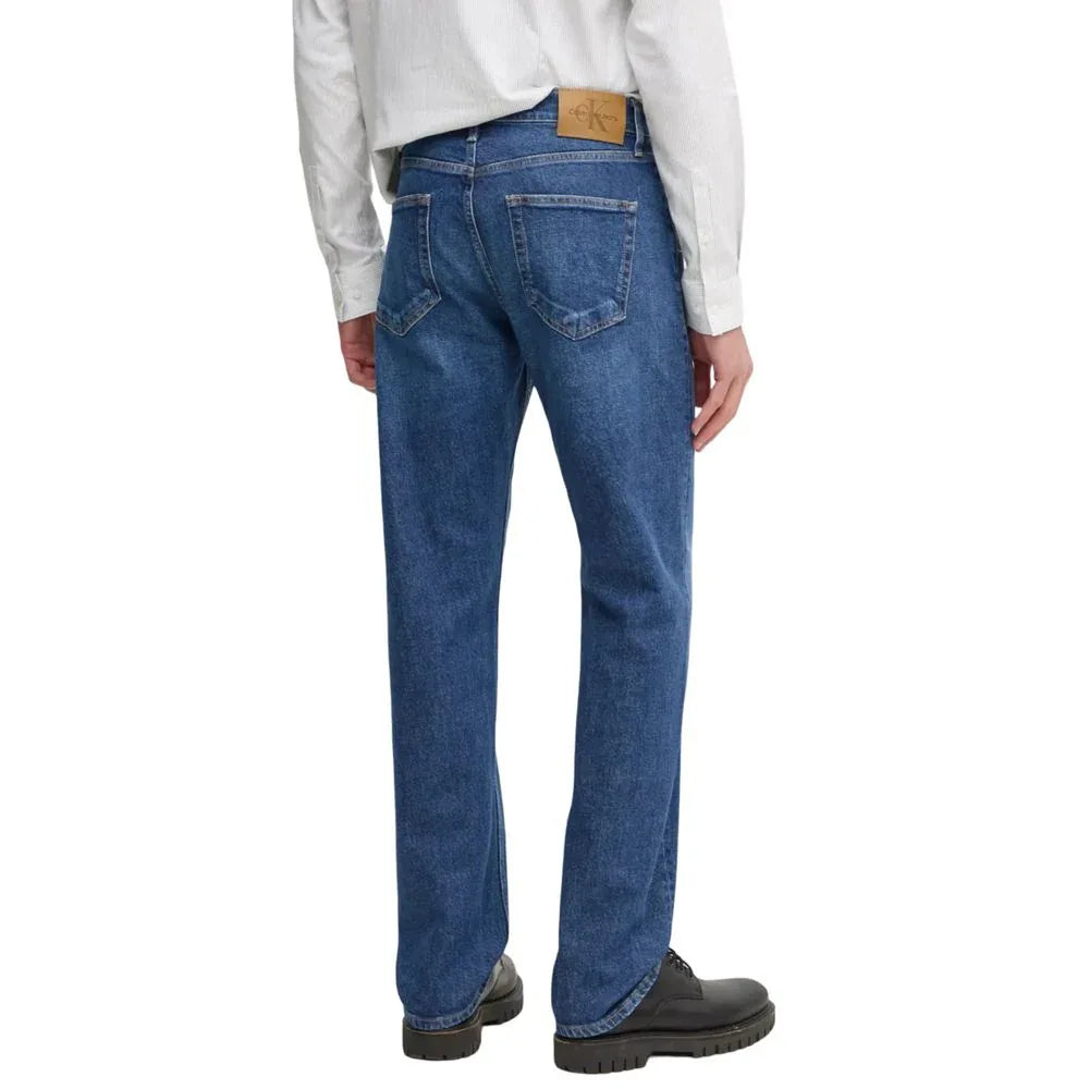 Calvin Klein Jeans Blue Cotton Relaxed Fit Jeans - Zeiniez