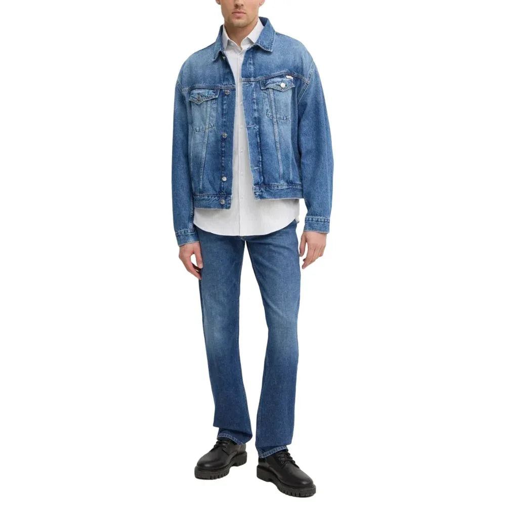 Calvin Klein Jeans Blue Cotton Relaxed Fit Jeans - Zeiniez