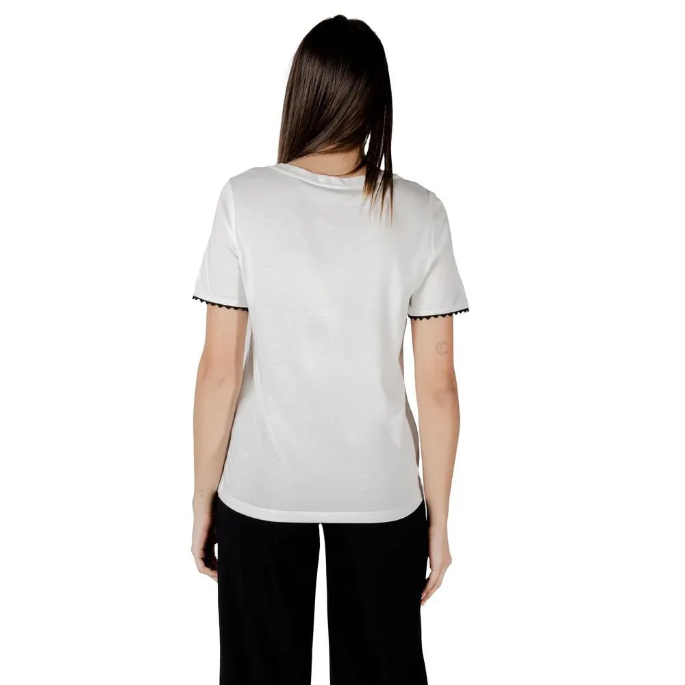 Street One White Cotton T-Shirt - Zeiniez