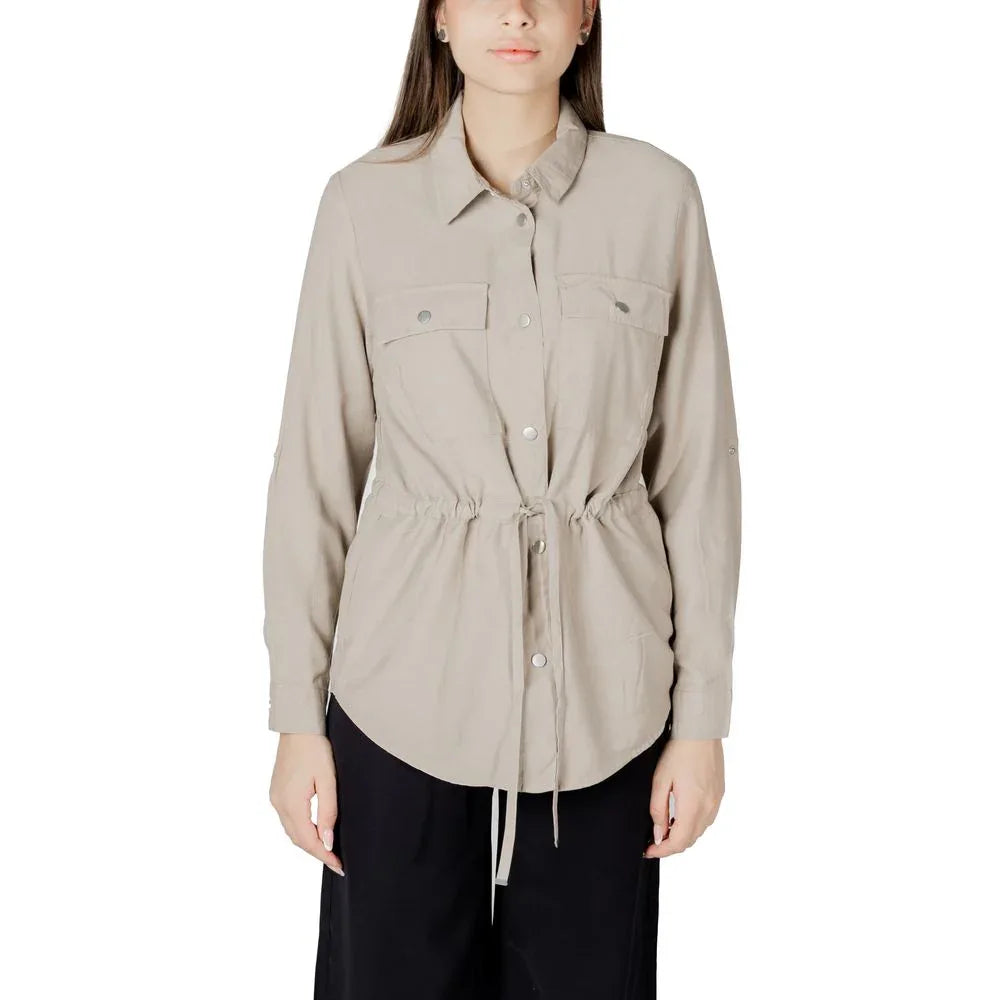 Only Beige Viscose Blouse - Zeiniez