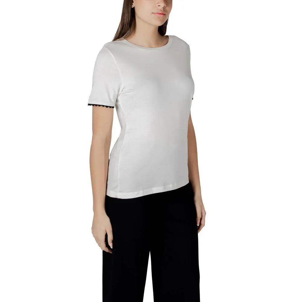 Street One White Cotton T-Shirt - Zeiniez