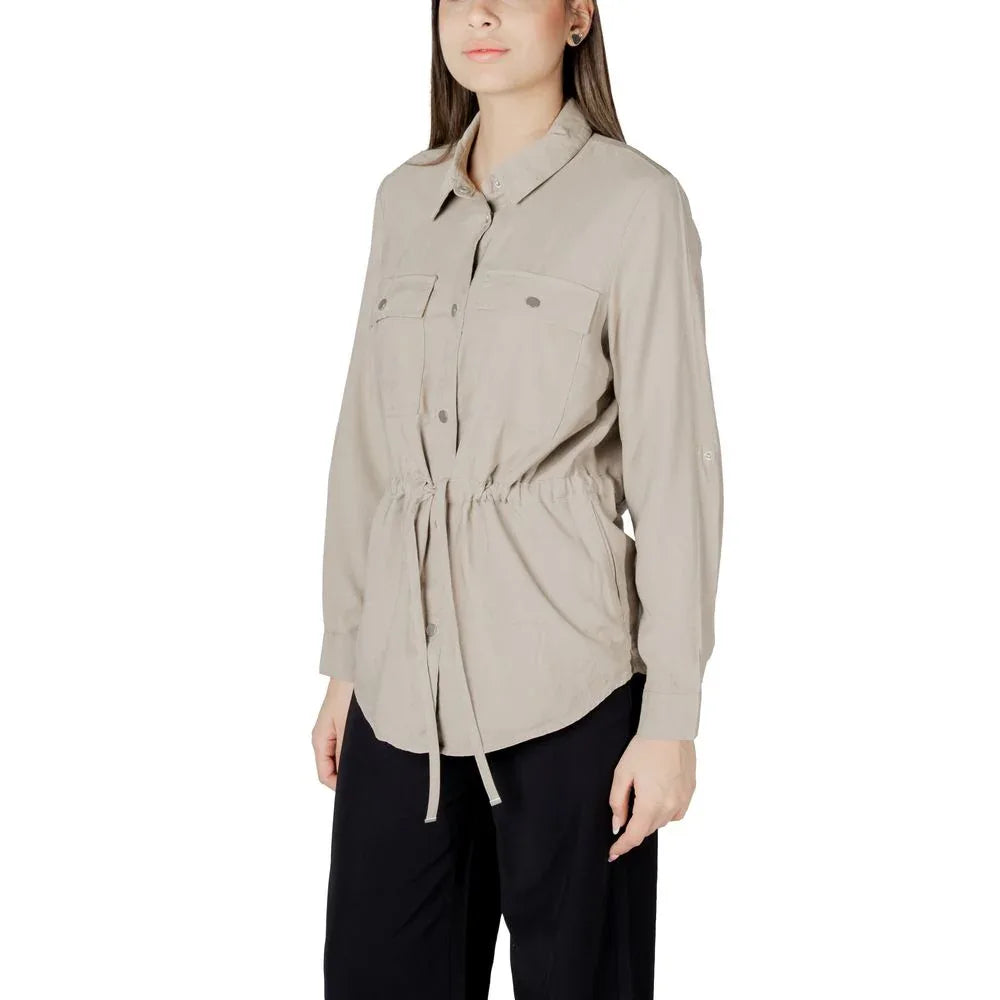 Only Beige Viscose Blouse - Zeiniez