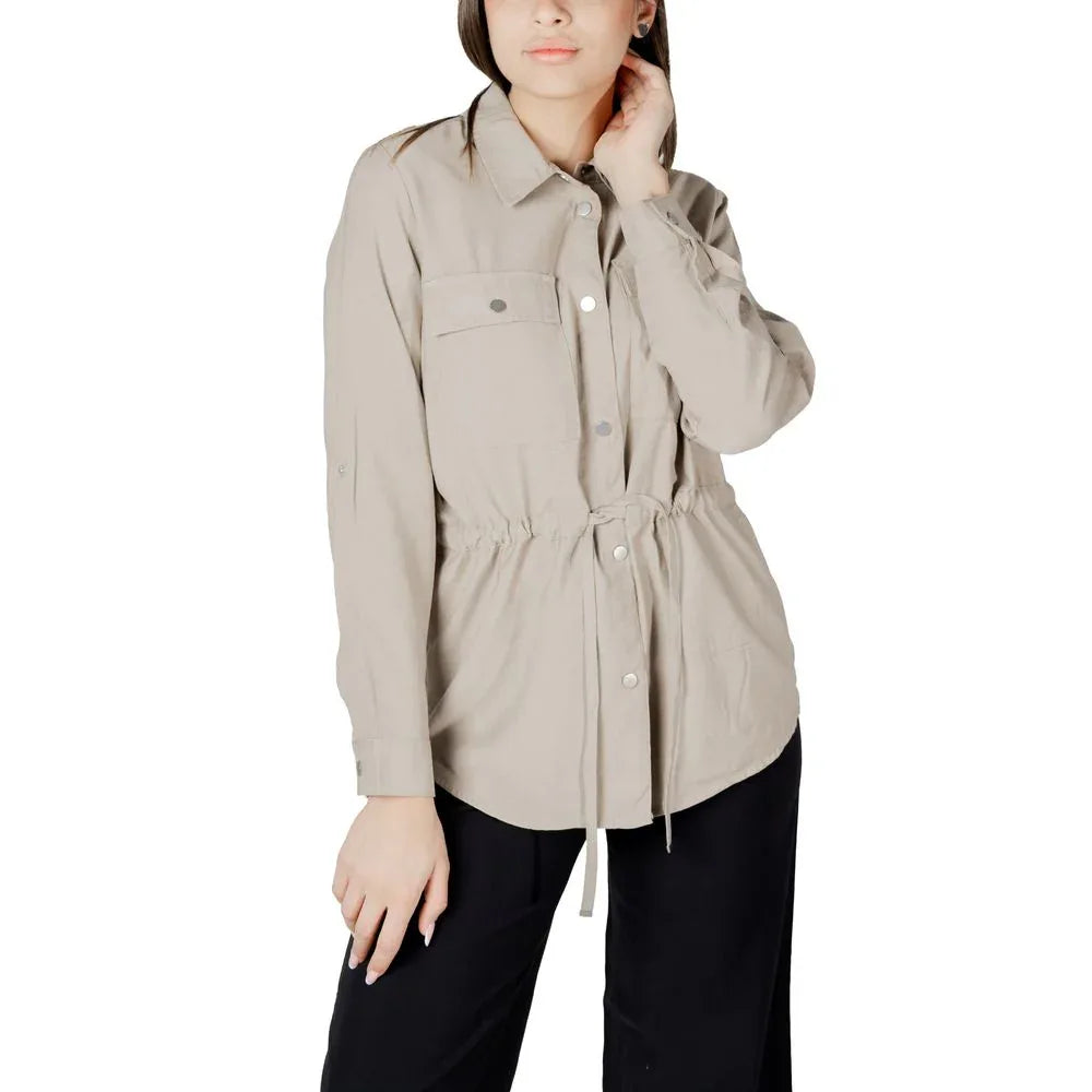Only Beige Viscose Blouse - Zeiniez