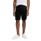 Calvin Klein Jeans Black Cotton Bermuda Shorts - Zeiniez