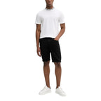 Calvin Klein Jeans Black Cotton Bermuda Shorts - Zeiniez