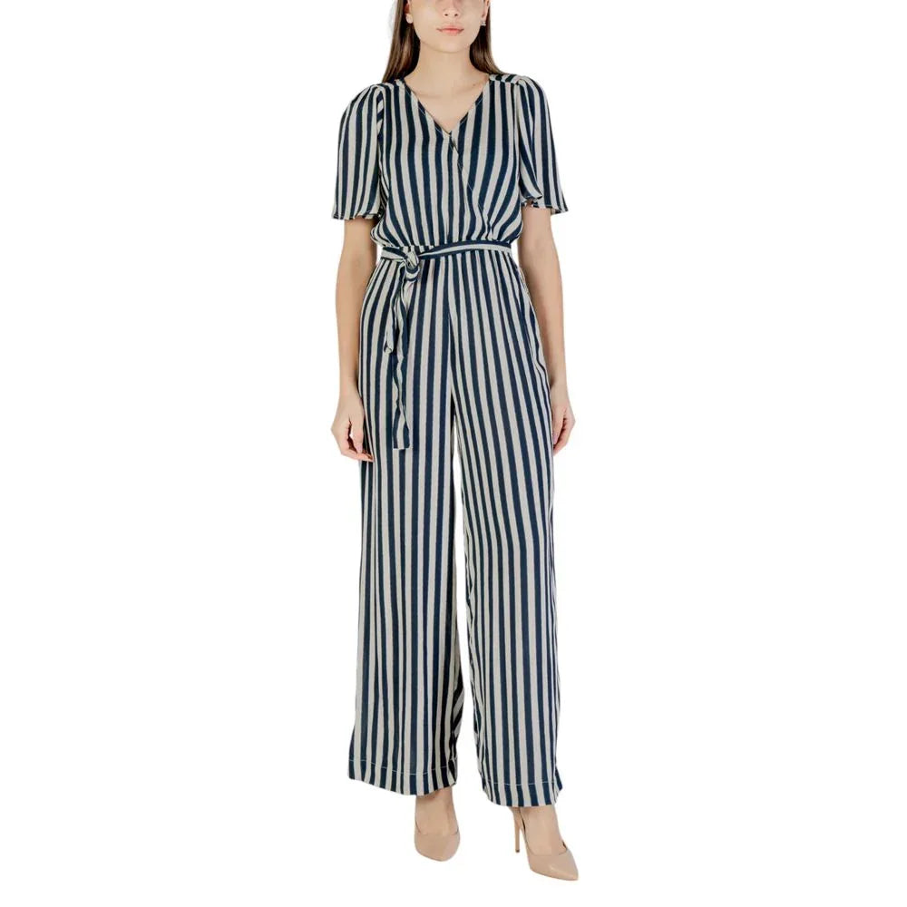 ICHI Blue Viscose Jumpsuit - Zeiniez