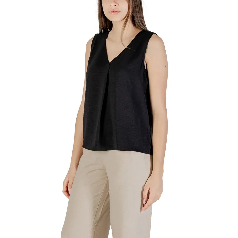 Only Black Recycled Polyester Tank Tops - Zeiniez