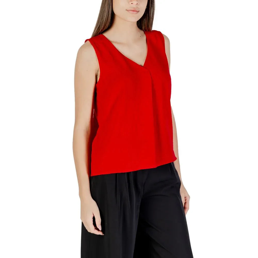 Only Red Recycled Polyester Tank Top - Zeiniez